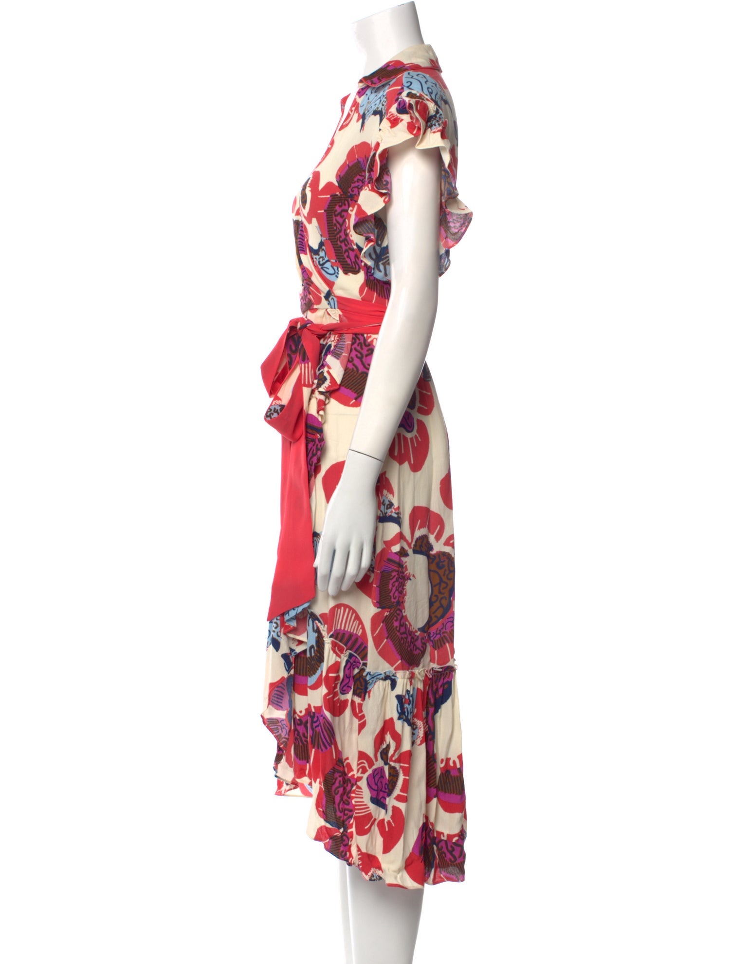 Diane von Furstenberg Printed Midi Length Dress